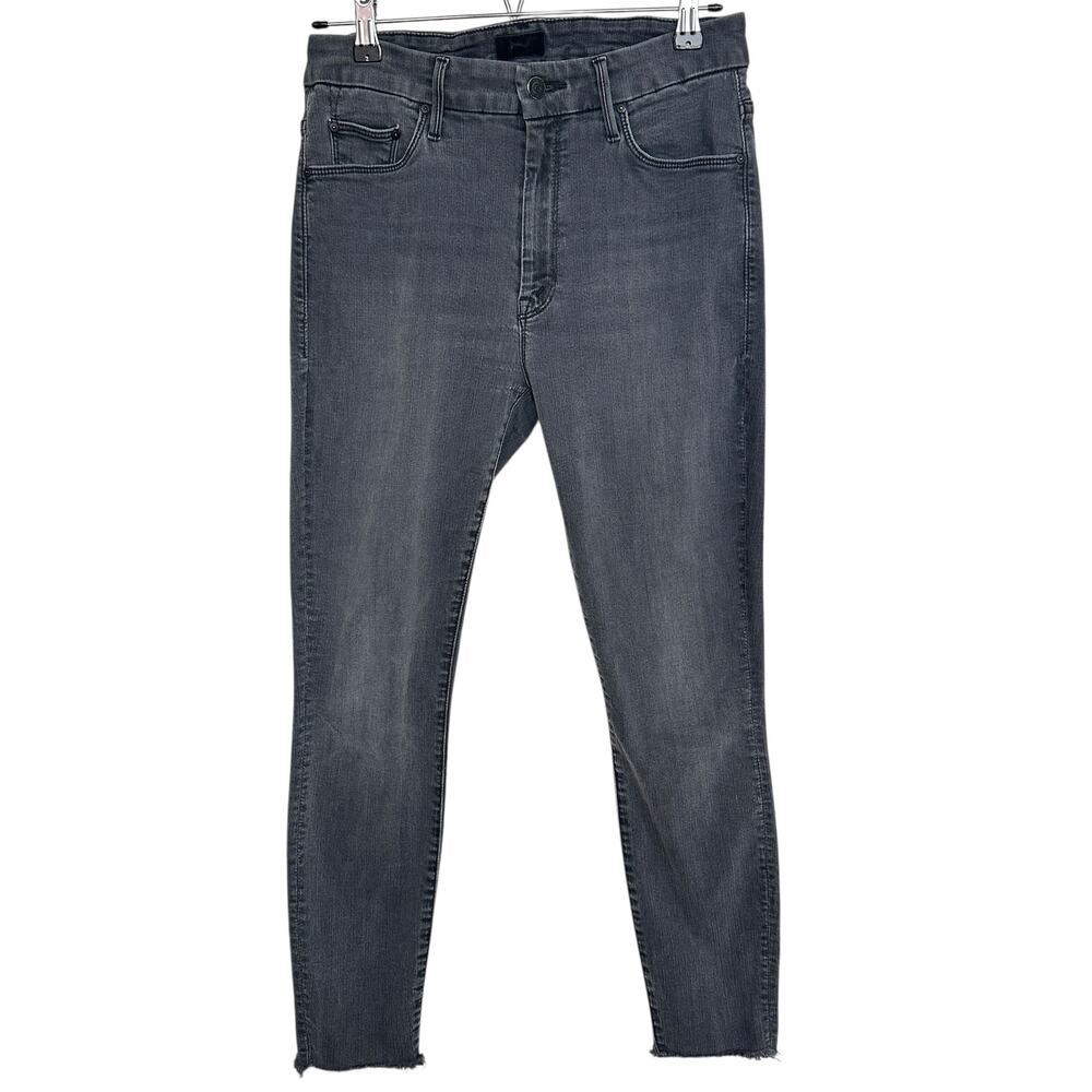 Mother Denim Women's High Waisted Looker Ankle Fray Lighting Up Lanterns,Size 28